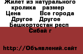 Жилет из натурального кролика,44размер › Цена ­ 500 - Все города Другое » Другое   . Башкортостан респ.,Сибай г.